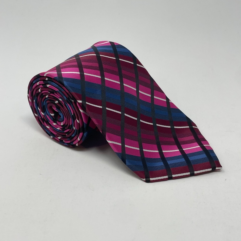 David Taylor Multicolor Striped Tie Necktie